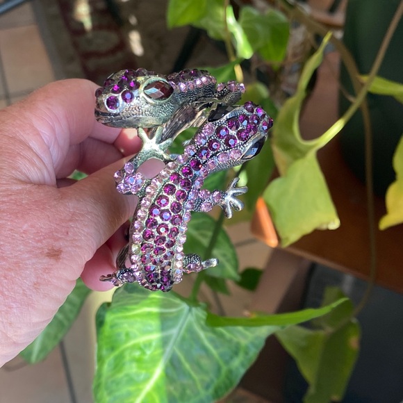 GECKO/Lizard PURPLE AND PINK GECKO BRACELET. - Picture 3 of 6